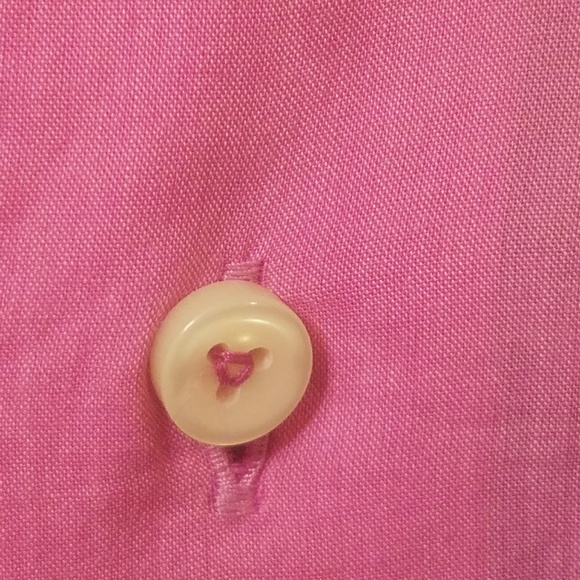 VAN LAACK ROYAL Vibrant Pink Solid Poplin Long Sle - Picture 4 of 8